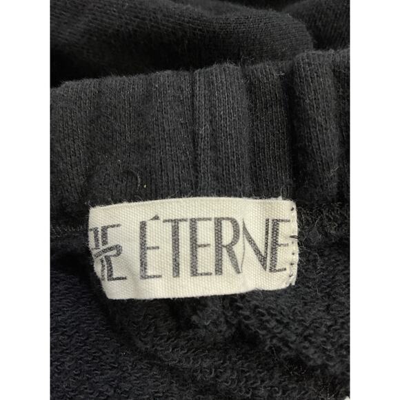 Eterne Straight Leg Black French Terrycloth Sweatpant Size XS - Picture 4 of 5